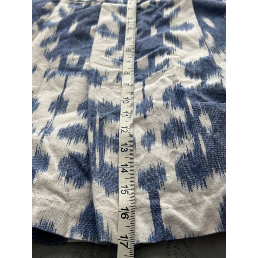 Vineyard Vines Ikat Print Pleated Skirt Blue White Size 8 NWOT - Picture 10 of 10